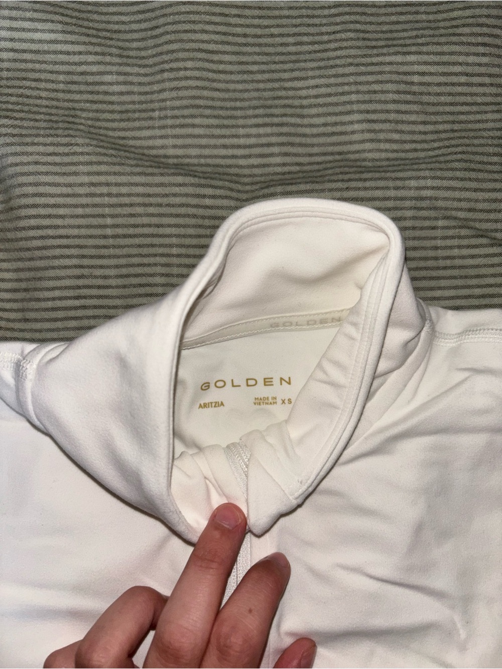 Golden butter limit zip up sweater - Picture 2 of 2